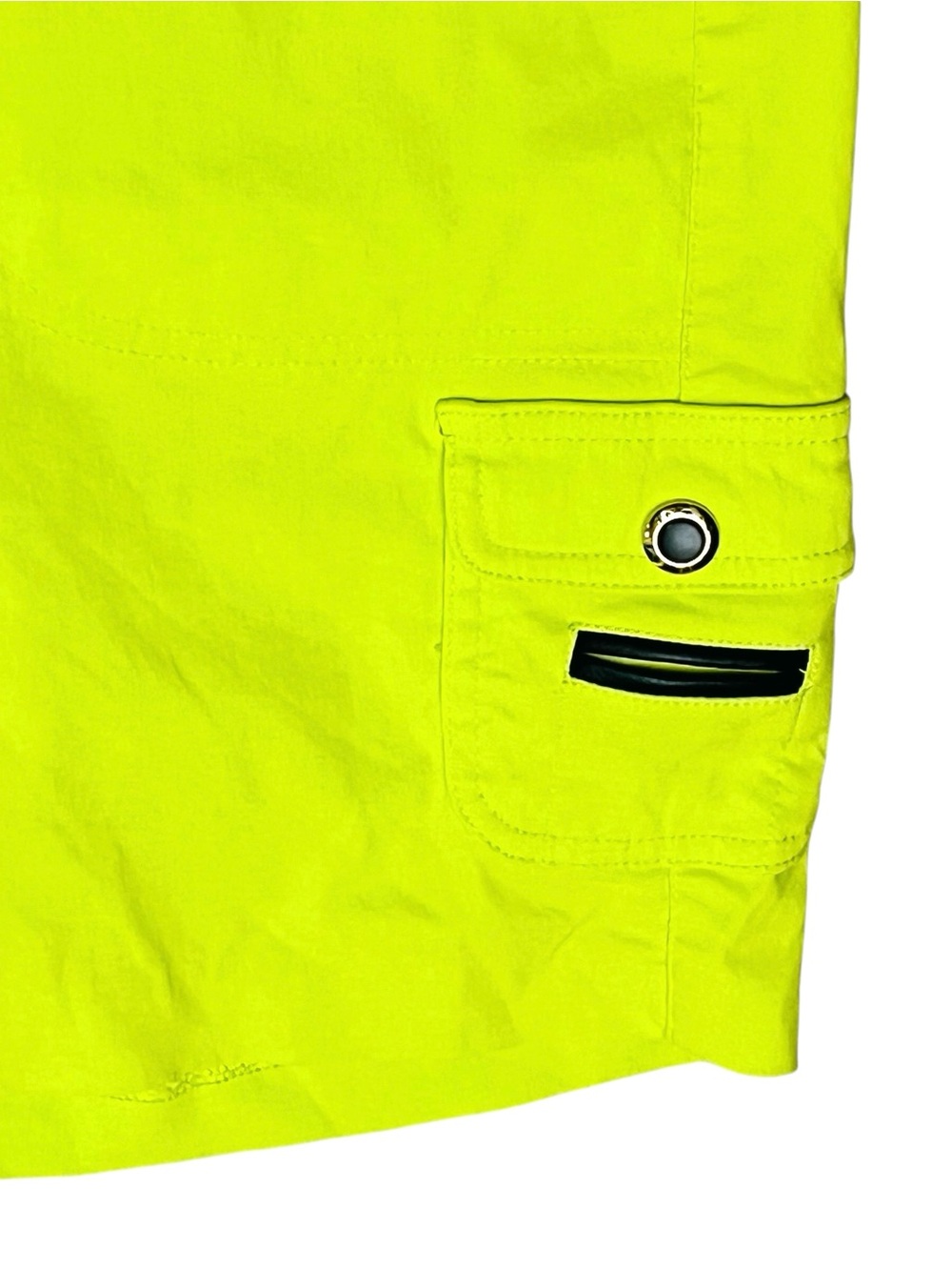 Jamie Sadock Shorts Golf Tennis Vibrant Yellow/Lime Zip/Pockets Stretch Sz 6 - Picture 6 of 13